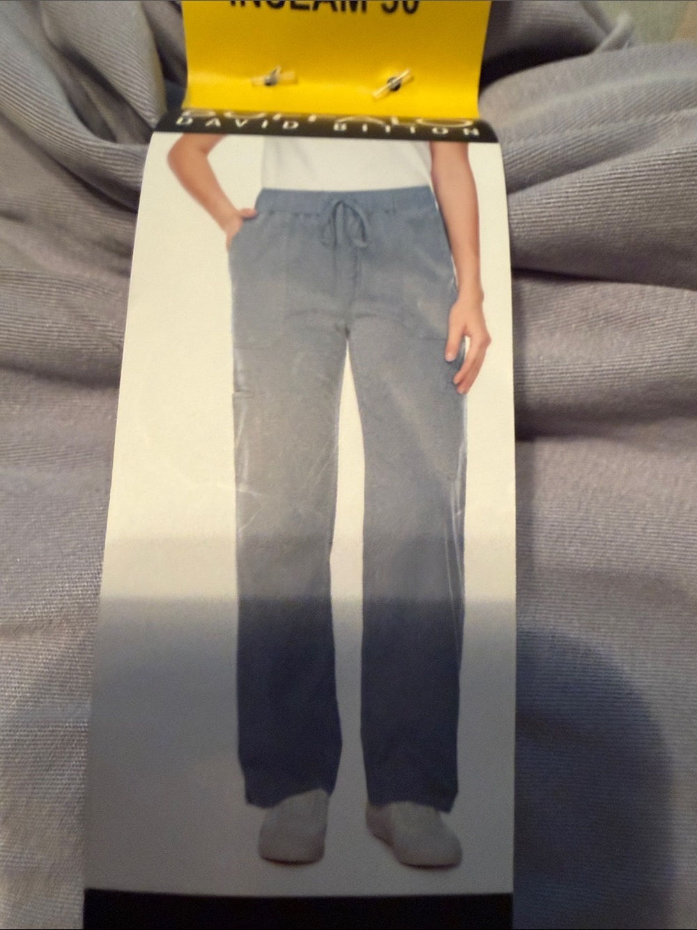 Buffalo David Bitton Light Blue Tencel Pull-On Cargo Pants - Picture 2 of 3